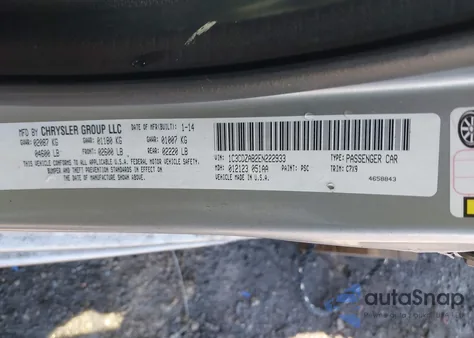 2014 Dodge Avenger Se z USA, uszkodzony, nr VIN 1C3CDZAB2EN222933